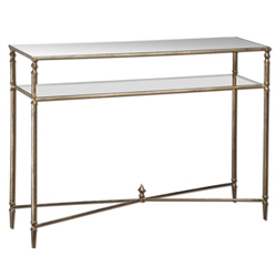 Henzler Mirrored Glass Console Table 