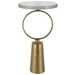 Ringlet Brass Accent Table - UTT2328