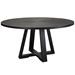 Gidran Round Black Dining Table - UTT2342