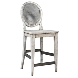 Clarion Aged White Counter Stool 