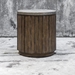 Maxfield Wooden Drum Side Table - UTT2452