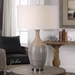 Dinah Gray Textured Table Lamp - UTT2511
