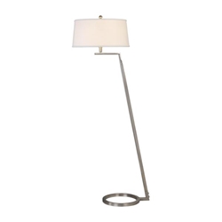 Ordino Modern Nickel Floor Lamp 