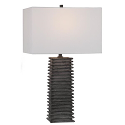 Sanderson Metallic Charcoal Table Lamp 