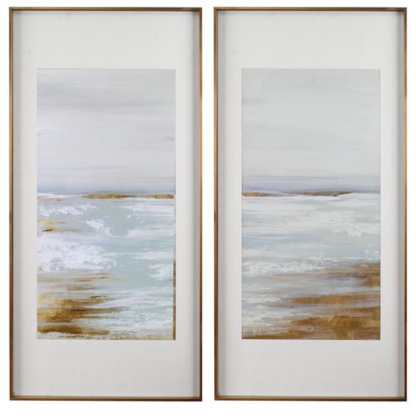 Coastline Framed Prints Set of 2 