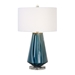 Pescara Teal-Gray Glass Lamp - UTT2976