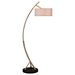 Vardar Curved Brass Floor Lamp - UTT3023