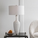 Strauss White Ceramic Table Lamp - UTT3072